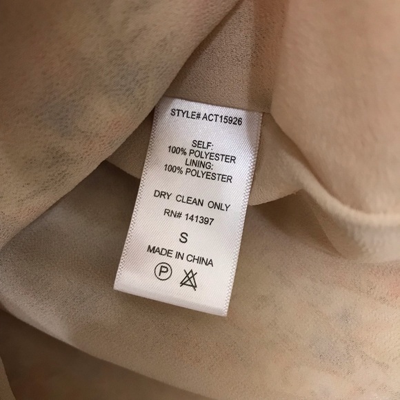 ASTR Soiree Tie Shoulder Blouse Flower Print Boho Small - Picture 10 of 12